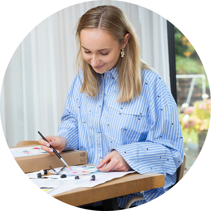 Rakastaa kauniiden, esteettisten tuotteiden tekemistä.