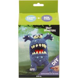 DIY-askartelupakkaus, hirviö, sininen, 1 pkk/ 1 pkt