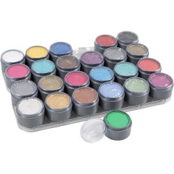Vesipohjaiset kasvovärit, värilajitelma, 24x15 ml/ 1 pkt
