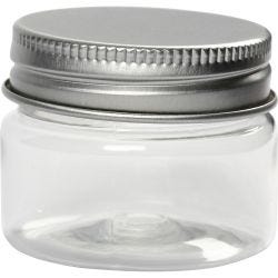 Kierrekantiset muovipurkit