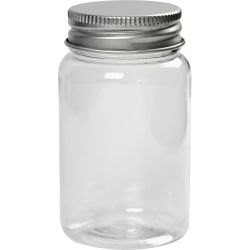 Kierrekantiset muovipurkit