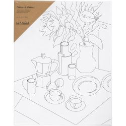 Printtikuvioitu maalauspohja