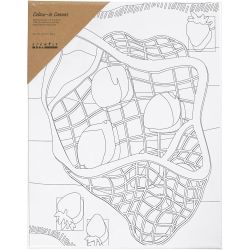 Printtikuvioitu maalauspohja