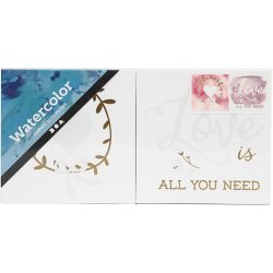 Kuvioitu taulupohja vesiväreille