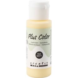 Plus Color- Askartelumaali, vaaleankeltainen, 60 ml/ 1 pll
