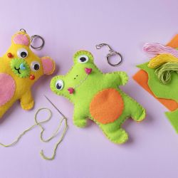 Kirjontalanka, paksuus 1 mm, pastelliv&auml;rit, 10x8 m/ 1 pkt