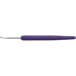 Virkkuukoukku, nro 3, Pit. 13,3 cm, koko 3 mm, violetti, 1 kpl