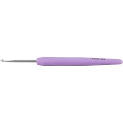 Virkkuukoukku, nro 3,5, Pit. 13,3 cm, koko 3,5 mm, vaaleanvioletti, 1 kpl