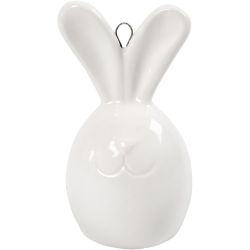 Pupu, Kork. 6,7 cm, halk. 3,6 cm, valkoinen, 3kpl/ 1 pkt
