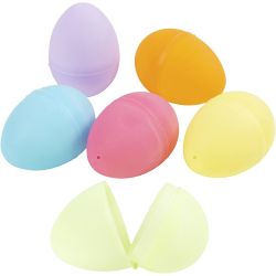 Muovimunalajitelma, Kork. 6 cm, halk. 4 cm, pastellivärit, 12kpl/ 1 pkt