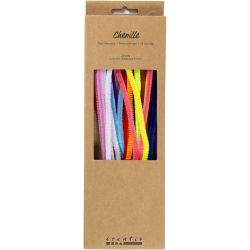 Askartelupunos, 30 cm, 6 mm, värikäs, 25laj/ 1 pkt