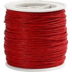 Puuvillanyöri, paksuus 1 mm, punainen, 40 m/ 1 rll