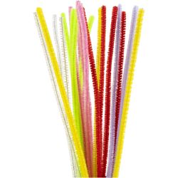 Askartelupunos, Pit. 30 cm, paksuus 6 mm, kevätvärit, 24 laj/ 1 pkt