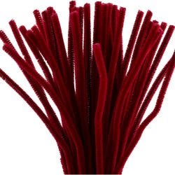 Askartelupunos, 30 cm, 6 mm, tummanpunainen, 50kpl/ 1 pkt