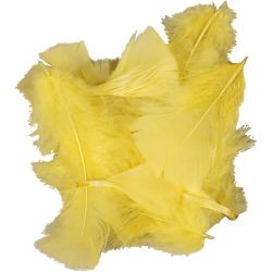 Höyhenet, 7-8 cm, keltainen, 50g/ 1 pkt