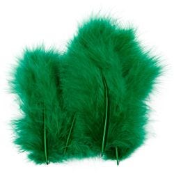 Höyhenet, koko 5-12 cm, vihreä, 15 kpl/ 1 pkt