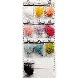 Keinotekoiset höyhenet, Pit. 15 cm, Lev: 8 cm, värilajitelma, 10x10 pkk/ 1 pkt