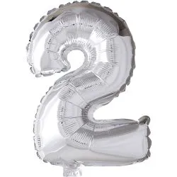 Folioilmapallo, 2, 41 cm, hopea, 1 kpl