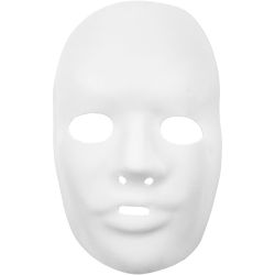 Muovinaamio, Kork. 24 cm, Lev: 15,5 cm, valkoinen, 12 kpl/ 1 pkt
