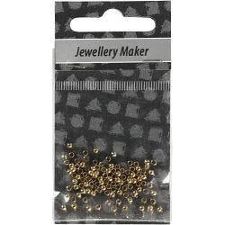 Lukitushelmi, halk. 2 mm, kulta, 100 kpl/ 1 pkt