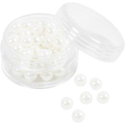 Vahahelmet, halk. 6 mm, aukon koko 1,9 mm, helmiäinen, 65 kpl/ 1 pkt