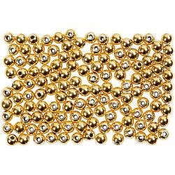 Vahahelmet, halk. 2,7 mm, aukon koko 0,7 mm, kulta, 150 kpl/ 1 pkt