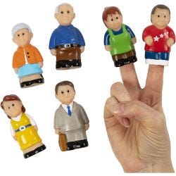 Sorminuket, Perhe, koko 8 cm, 6 kpl/ 1 pkt