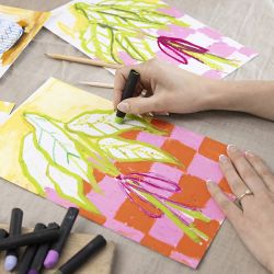 Öljypastellit askartelusetti