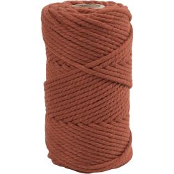 Makrameenyöri, Pit. 55 M, halk. 4 mm, polt. orange, 330 g/ 1 rll
