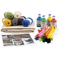 Askartelupaketti Tekstiilit, 1 pkk/ 1 pkt
