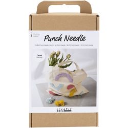 Askartelusetti Kirjonta, Ostoskassi, pastellivärit, 1pkk/ 1 pkt