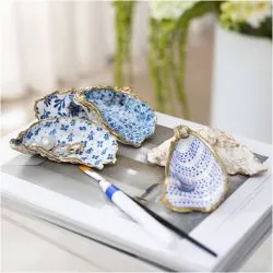 Askartelusetti Decoupage, Simpukankuoriin, sininen, 1 pkk/ 1 pkt