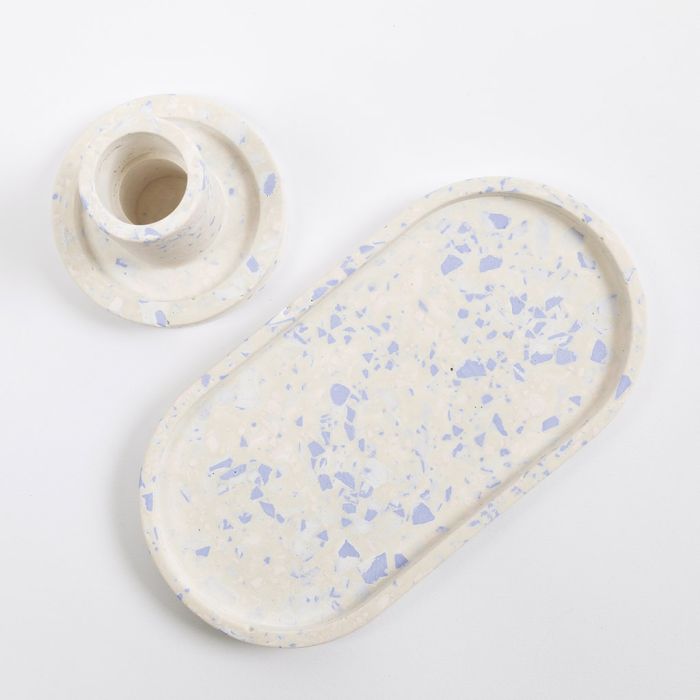 Hartsivalun tekeminen terrazzo-hiutaleista