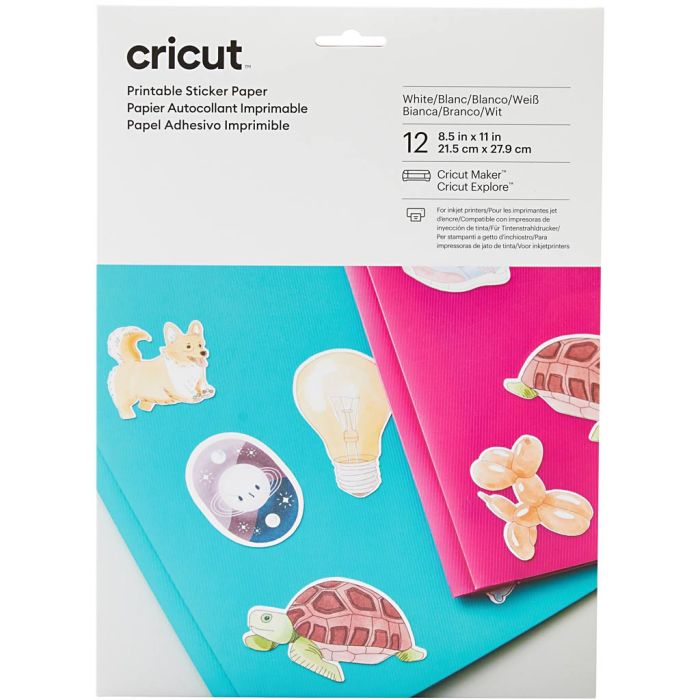 Cricut tulostettava tarrapaperi, 12 kpl/ 1 pkt