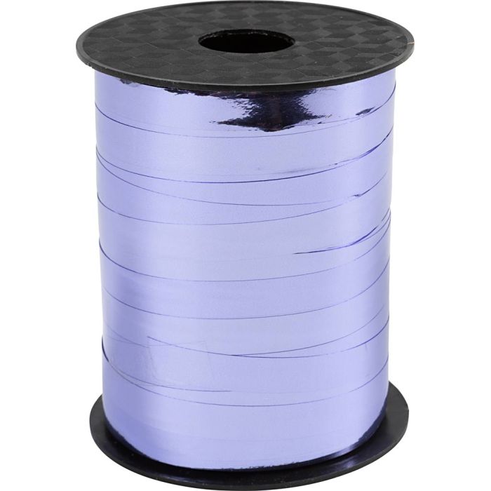 Lahjanauha, Lev: 10 mm, kiiltävä,metallinen, laventeli, 250 m/ 1 rll