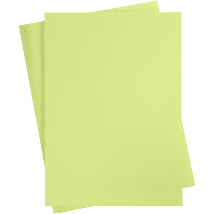 Kartonkipaperi, A2, arkki 420x594 mm, 180 g, vaaleanvihreä, 10 ark/ 1 pkt
