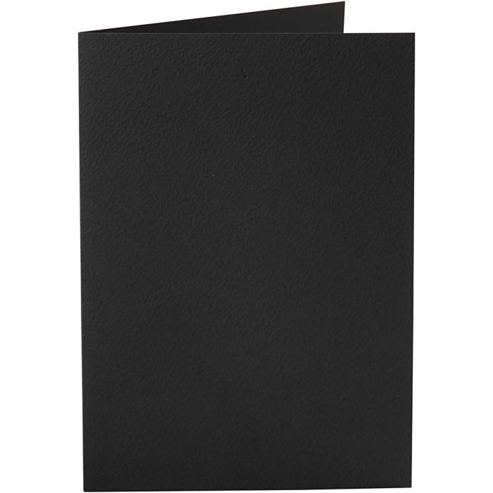 Korttipohja, kortin koko 10,5x15 cm, 220 g, musta, 10 kpl/ 1 pkt