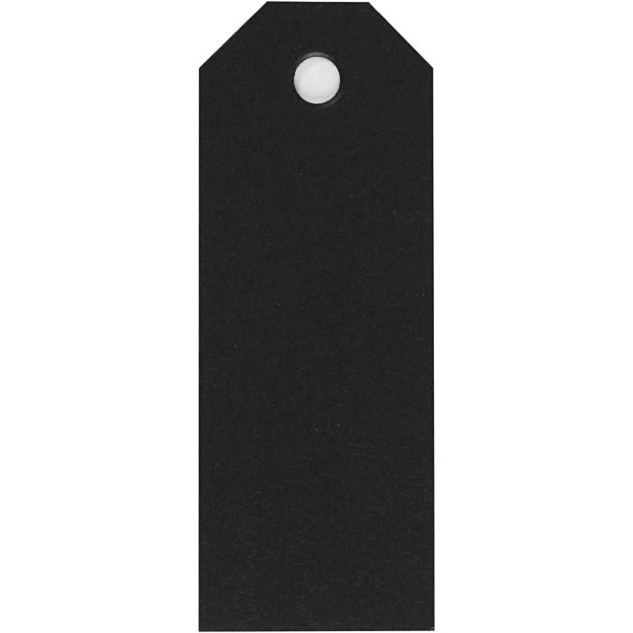 Manillaetiketit, koko 3x8 cm, 220 g, musta, 20 kpl/ 1 pkt