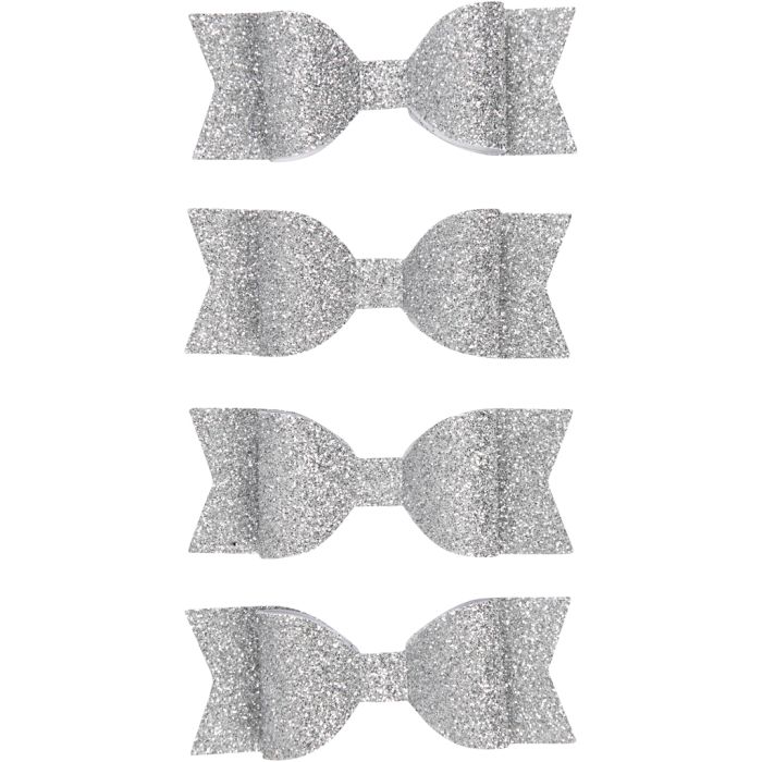 Paperirusetit, koko 31x85 mm, kimallehopea, 4 kpl/ 1 pkt