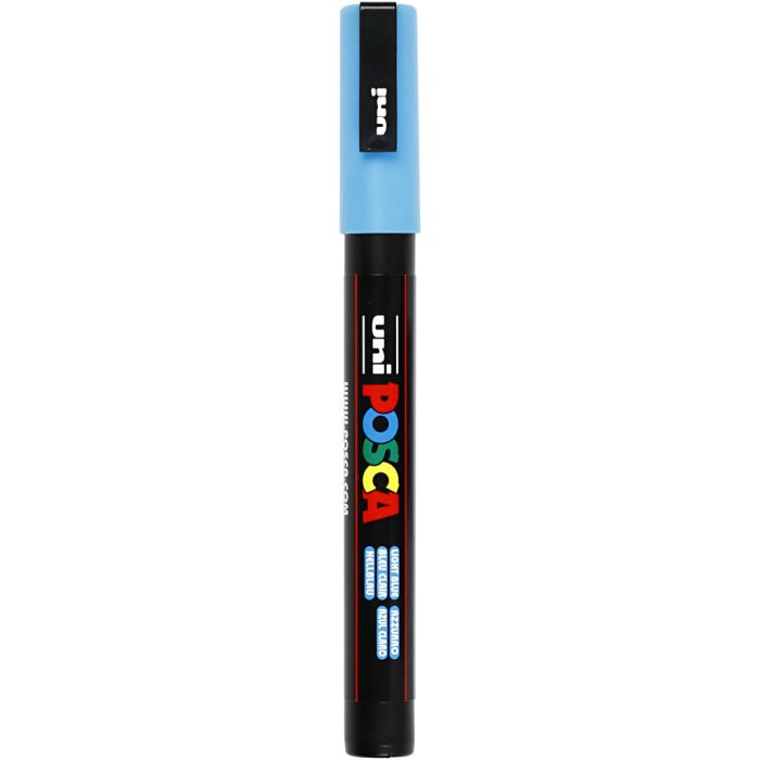 Posca-tussit, nro PC-3M, paksuus 0,9-1,3 mm, fine, vaaleansininen, 1 kpl