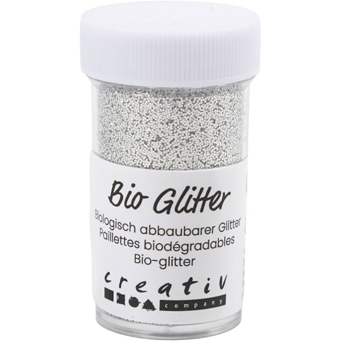 Bio kimalle, hopea, 27 ml, 15 g/ 1 tb