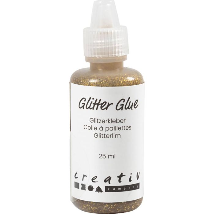Kimalleliima, kulta, 25 ml/ 1 pll