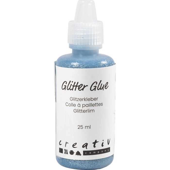 Kimalleliima, vaaleansininen, 25 ml/ 1 pll