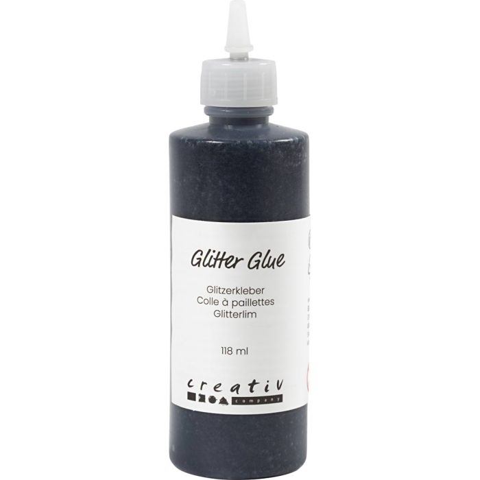 Kimalleliima, musta, 118 ml/ 1 pll