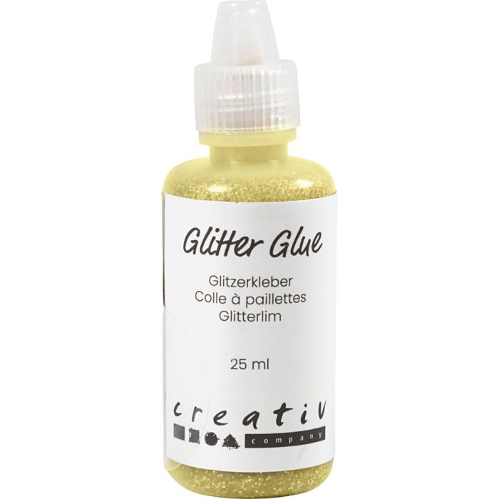 Kimalleliima, hohtava vihreänkeltainen, 25 ml/ 1 pll
