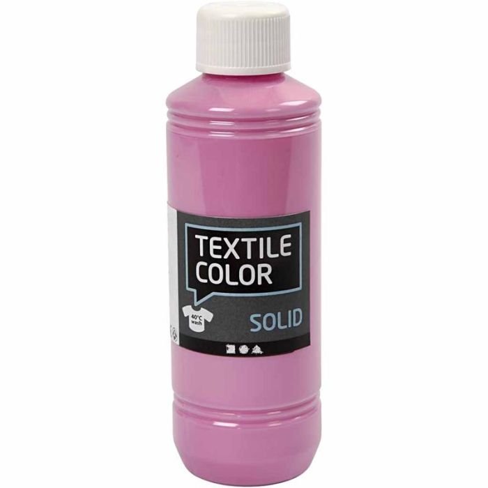 Textile Color Solid, peittävä, pinkki, 250 ml/ 1 pll