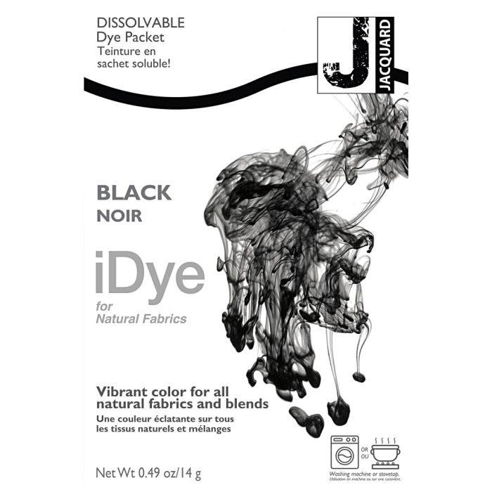 iDye luonnonkankaille, musta, 14 g/ 1 pkt