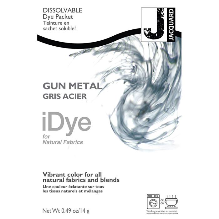 iDye luonnonkankaille, metallinharmaa, 14 g/ 1 pkt