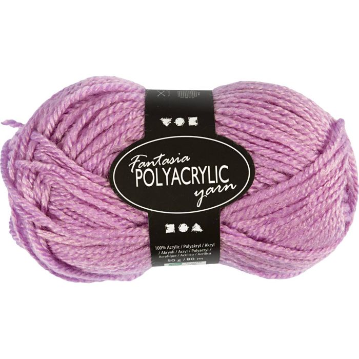 Fantasia-akryylilanka, Pit. 80 m, puikoila 4,5-5, rosa, 50 g/ 1 kerä
