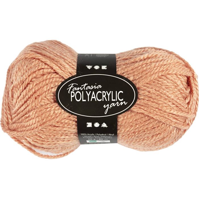 Fantasia-akryylilanka, Pit. 80 m, puikoila 4,5-5, puuteri, 50 g/ 1 kerä
